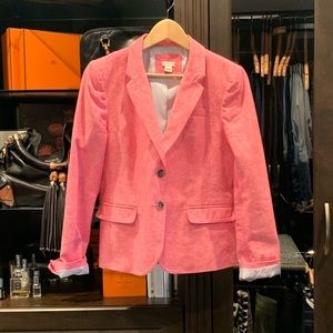J. Crew Factory school boy linen/cotton blazer